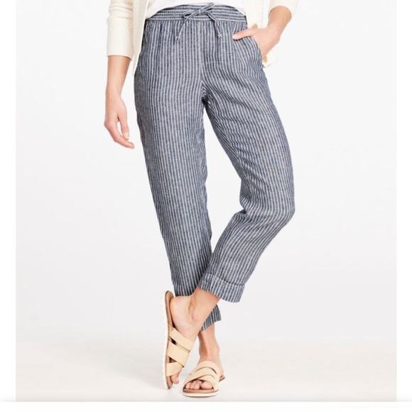 LL Bean Premium 100% Linen Pants - Picture 1 of 9